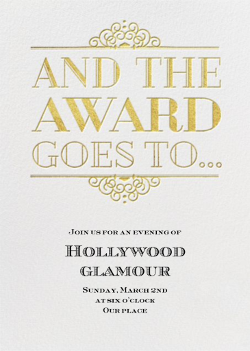 Award Season by Crate & Barrel