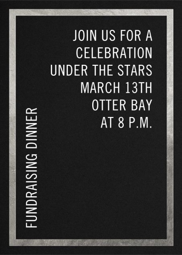 Simple Gold Border by Paperless Post