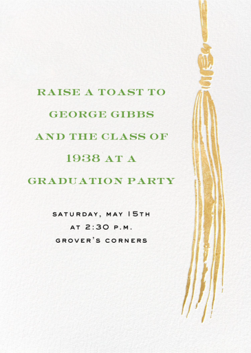 KSNY Tassel - Party Invitation by kate spade new york