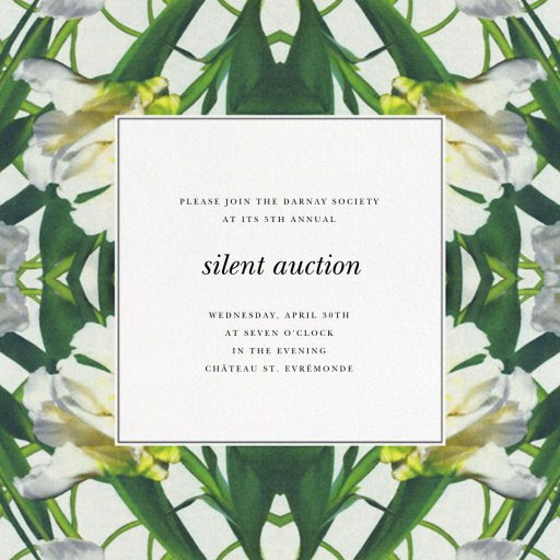 Parrot Tulip - Spring Party Invitation by Oscar de la Renta