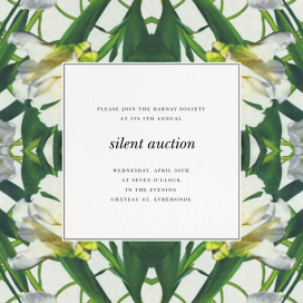 Parrot Tulip - Business Event Invitation by Oscar de la Renta