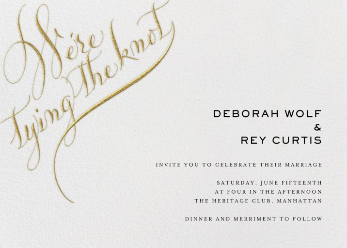 Tying The Knot Flourish by Bernard Maisner