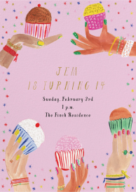 Pass Me a Cupcake - Birthday Invitation by Mr. Boddington's Studio