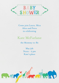 A Walk to the Circus - Baby Shower Invitation by Mr. Boddington's Studio