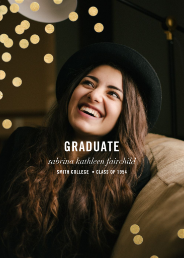 Confetti Photo - Graduation Announcement by kate spade new york
