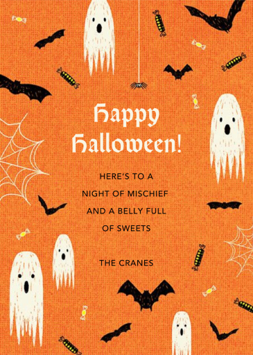 Halloween Ball - Greeting Card by Paperless Post