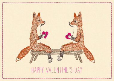 Smitten Foxes - Valentine's Day Card by Coral & Tusk