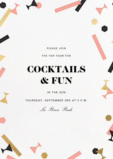 Confettitini - Cocktail Party Invitation by Paperless Post