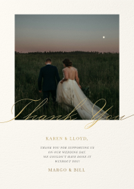 Golden Twilight - Thank You - Thank You Card by Paperless Post