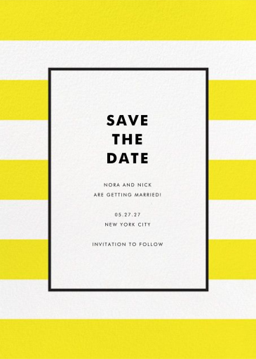 Stripe Suite (Save the Date) - Save the Date by kate spade new york