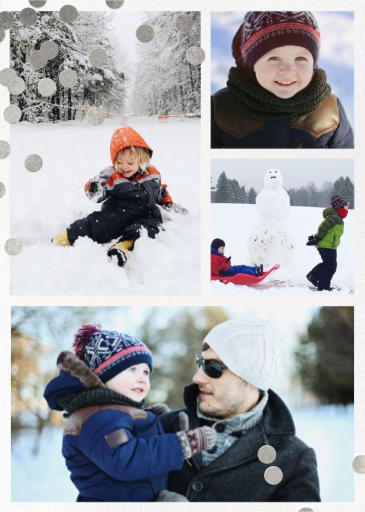 Confetti Multi-Photo (Tall) - Holiday Card by kate spade new york