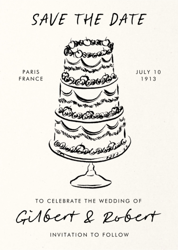 Vintage Confection - Save the Date by Paperless Post