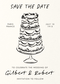 Vintage Confection - Save the Date by Paperless Post