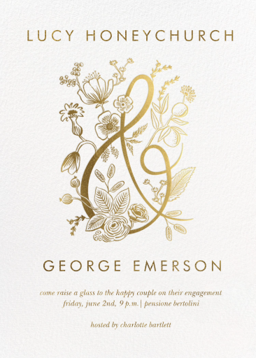 Colette Ampersand - Engagement Party Invitation by rifle-paper-co