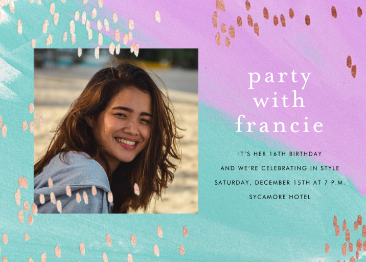 Dappled (Photo) - Birthday Invitation by Ashley G