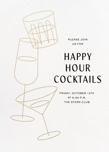 Tipple - Happy Hour Invitation by Paperless Post