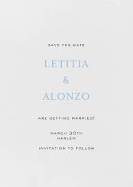 Minimalist (Text Only) - Save the Date by Crane & Co.
