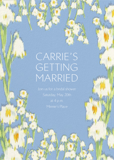 Garden Lilies - Valentine's Day Invitation by Carolina Herrera