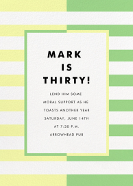 Colorblocked Stripes - Birthday Invitation by kate spade new york