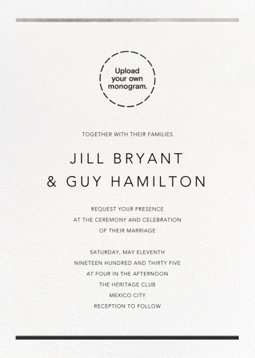 Minimal Foil Border - Wedding Invitation by Paperless Post