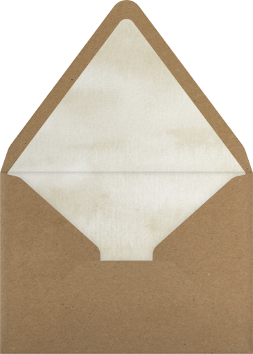 Watercolor Garden Floral - Paper Source Envelope