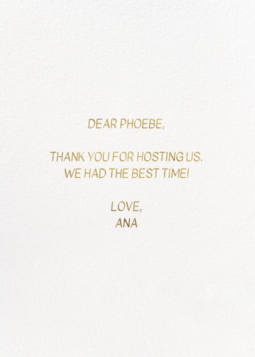 Banana Bunch - Thank You Card by Hartland Cards - Back