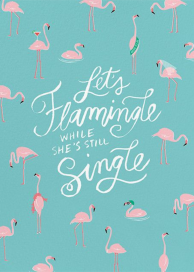 Ready to Flamingle - Bachelorette Party Invitation by Cheree Berry Paper & Design