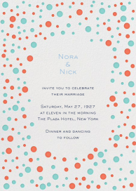 Bubbly Border - Engagement Party Invitation by Mr. Boddington's Studio