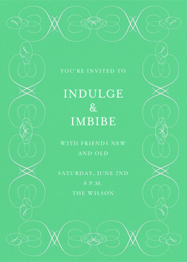 Frame Flourish - Cocktail Party Invitation by Bernard Maisner