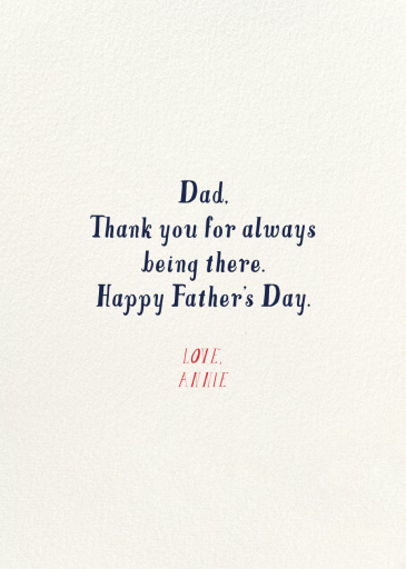 Royal Dad - Father's Day Card by Mr. Boddington's Studio - Back