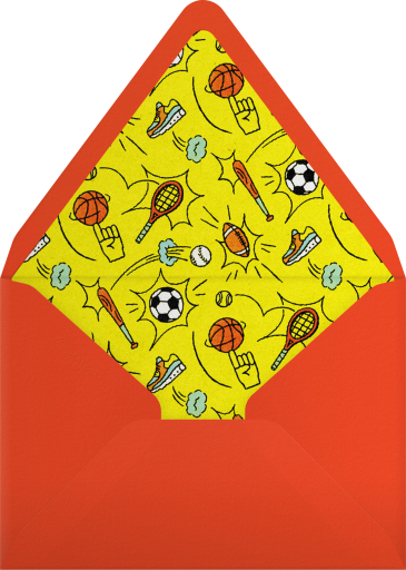 Skateboard & Sports Party Invitation Envelope
