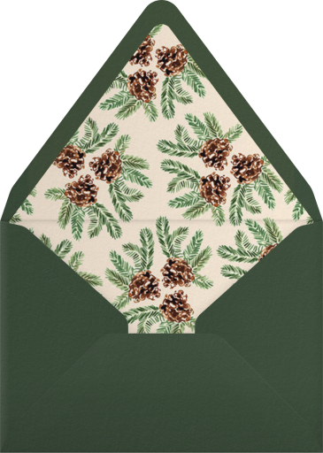 Painted Pine Cones - Paperless Post Envelope