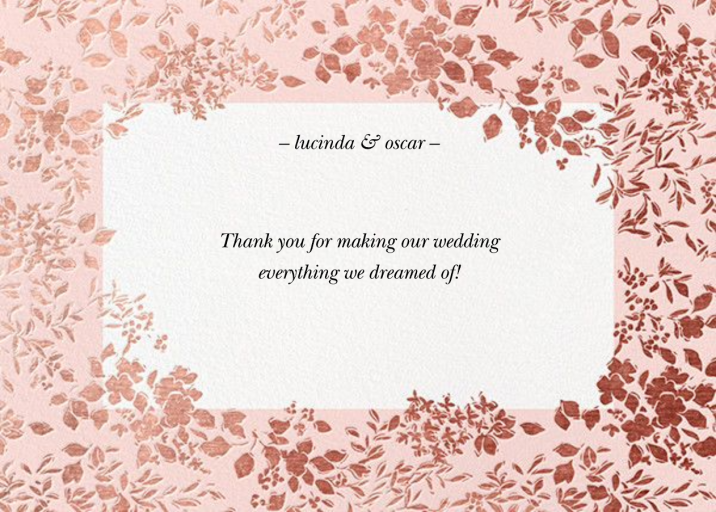 Richmond Park (Stationery) - Thank You Card by Oscar de la Renta