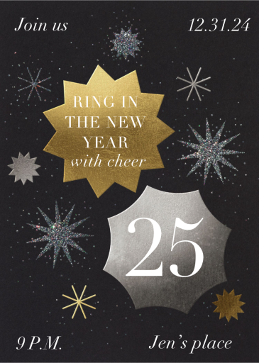 In the Stars - New Year's Eve Invitation by Paperless Post