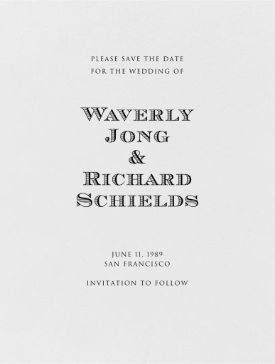 Burano (Save The Date) by Crane & Co.