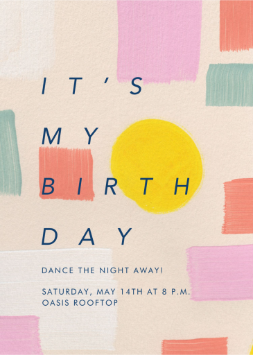 Pastel Vibes - Invitation by Moglea