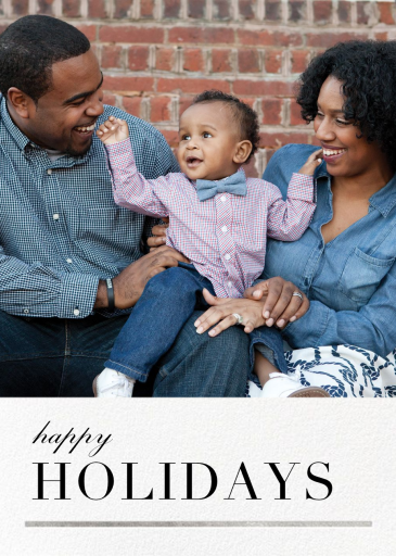 3/4 Portrait (Photo) - Holiday Card by Paperless Post