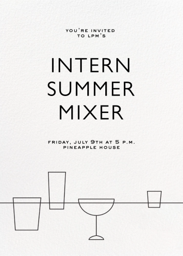 Lower the Bar - Cocktail Party Invitation by Paperless Post