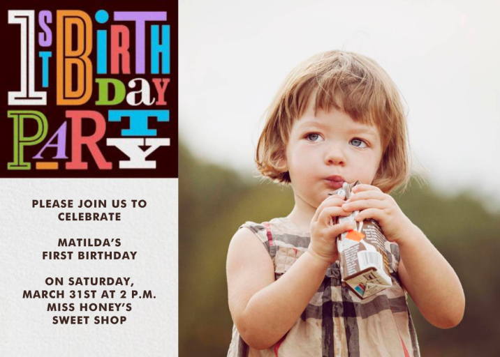 1st Birthday Party - First Birthday Invitation by Paperless Post