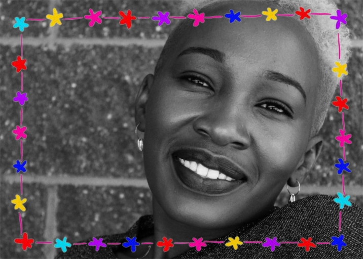 Floral Bunting Border - Birthday Card by Linda and Harriett