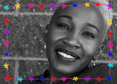 Floral Bunting Border - Birthday Card by Linda and Harriett