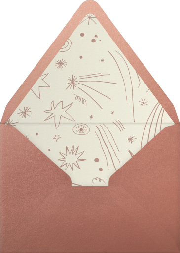 Champagne New Year's Invitation Envelope