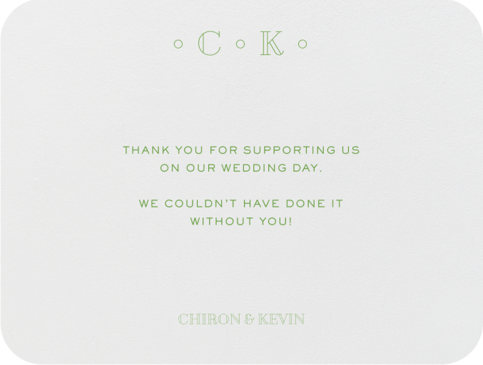 Lacquer (Thank You) - Stationery by Crane & Co.