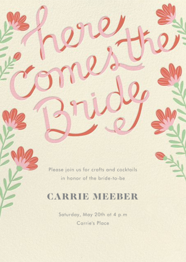 Ribbon Script - Invitation by Paper Source