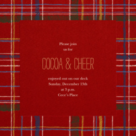 Contemporary Plaid by Paperless Post