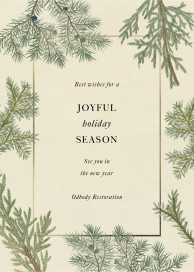 Fir Ever Frame - Business Holiday Card by John Derian