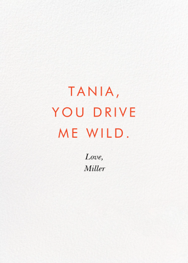 Mane Squeeze - Valentine's Day Card by Rifle Paper Co. - Back