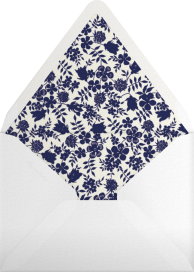 Bridal Bouquet Frame Invitation Envelope