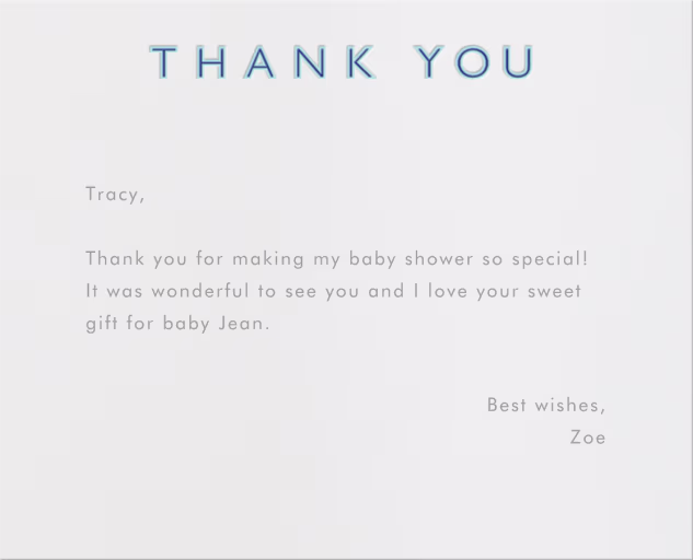 Double Thank You - Thank You Card by Paperless Post