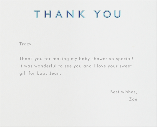 Double Thank You - Thank You Card by Paperless Post